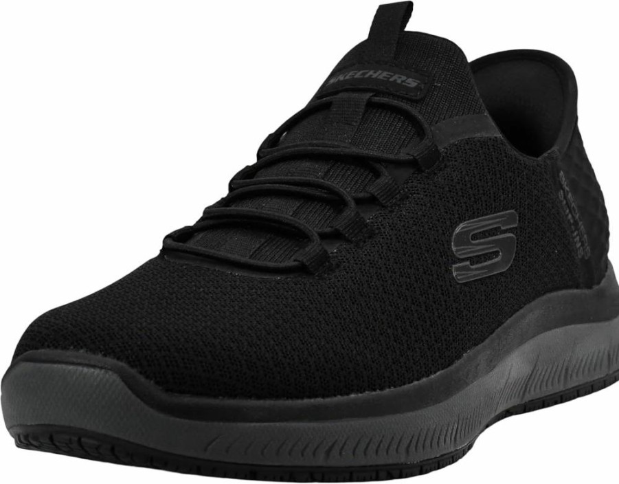 Skechers Men's Summits Colsin SR Slip-On Work Shoes - Hands-Free Slip-Ins for Comfort & Convenience