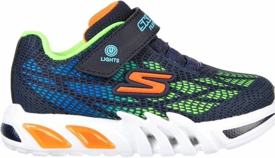 Skechers Kids' Flex-Glow Elite Vorlo Light-Up Sneakers for Boys and Girls - Comfortable Athletic Shoes with LED Lights