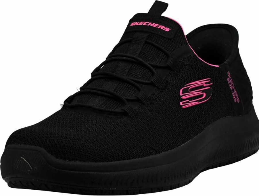 Skechers Women's Slip-Resistant Slip-On Sneakers - Enslee Comfort Work Shoes for Women