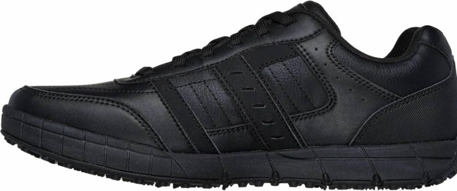 Skechers Men's Elston 2.0 SR Slip-Resistant Work Shoes for Food Service - Non-Slip Lace-Up Safety Shoes