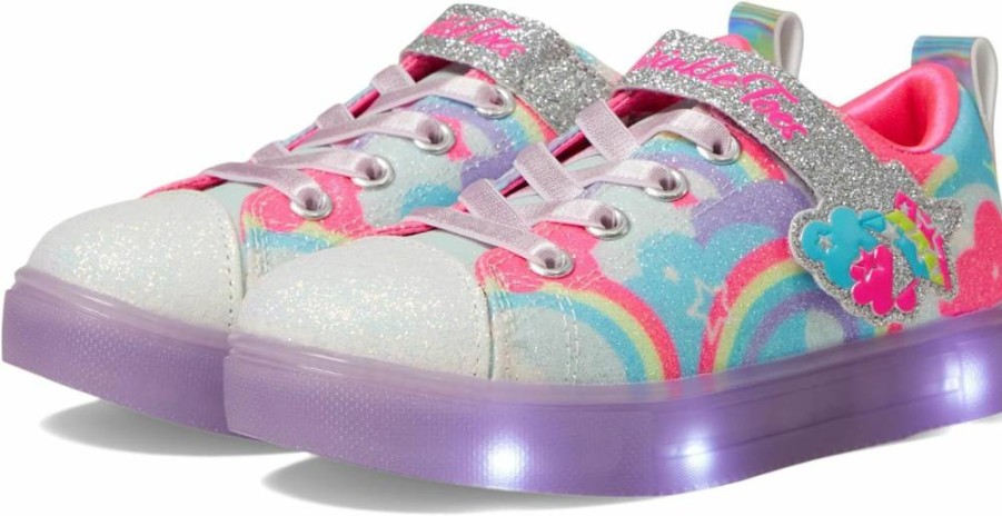 Skechers Twinkle Sparks Ice 2.0 Shim Sneaker for Girls - Lightweight & Comfortable Kids Shoes