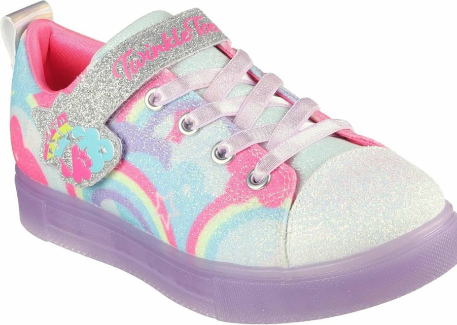 Skechers Twinkle Sparks Ice 2.0 Shim Sneaker for Girls - Lightweight & Comfortable Kids Shoes