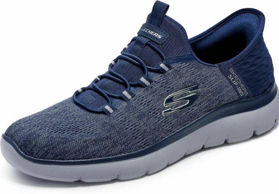 Skechers Men's Slip-Ins Summits Key Pace Sneaker - Lightweight Slip-On Walking Shoes for Men