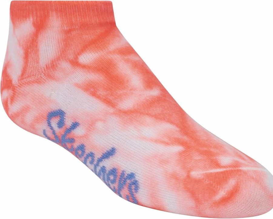 Skechers Girls' 6-Pack Low Cut Socks with 3 Hair Ties - Comfortable Athletic Socks for Kids