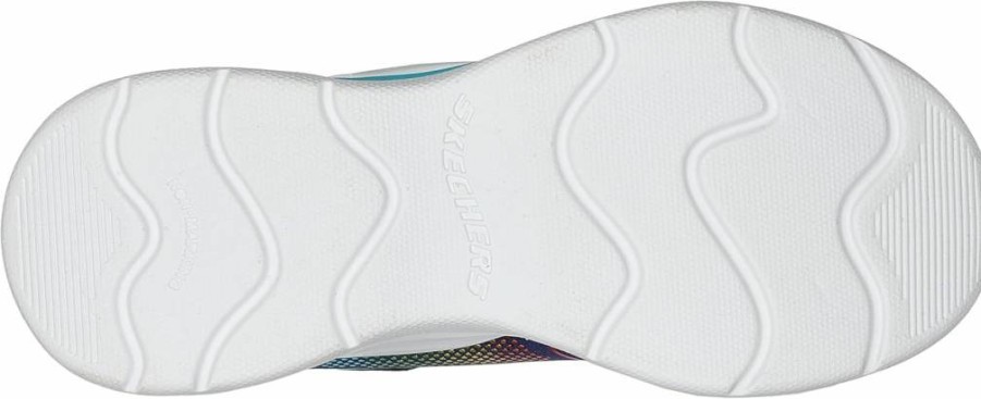 Skechers Girls' S Lights Wavy Beams Light-Up Sneakers for Toddlers - Comfortable Kids Shoes