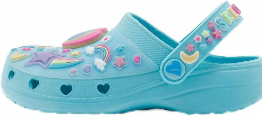 Skechers Girls Heart Charmer Girly Land Clogs - Comfortable Slip-On Shoes for Kids