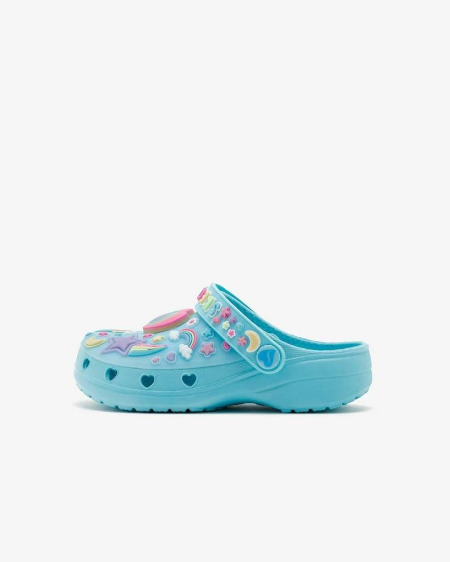 Skechers Girls Heart Charmer Girly Land Clogs - Comfortable Slip-On Shoes for Kids