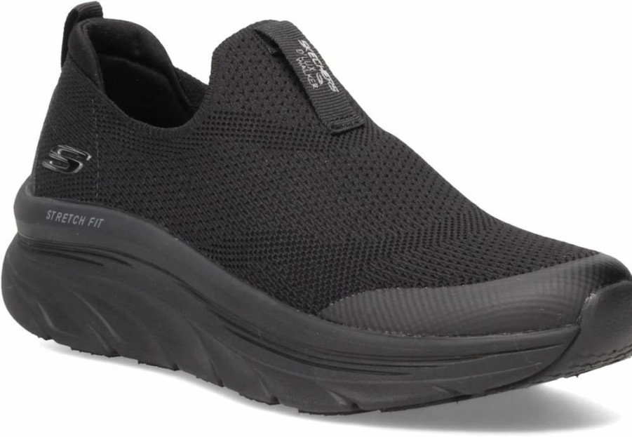 Skechers Women's D'Lux Walker Sneaker - Comfortable Walking Shoes with Rainbow Sky Design