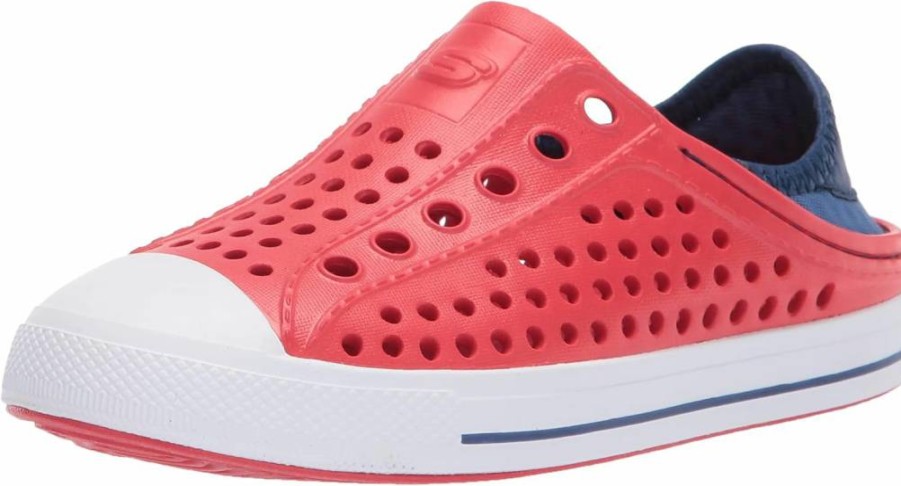 Skechers Women's Foamies Guzman Steps Aqua Surge Waterproof Sneakers for Women - Lightweight Comfortable Slip-On Water Shoes