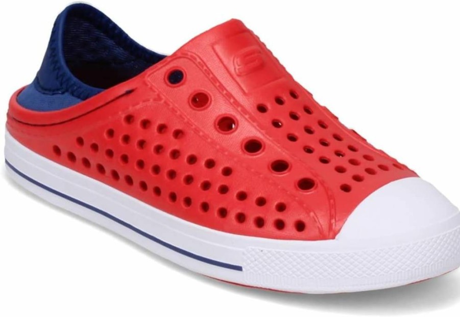 Skechers Women's Foamies Guzman Steps Aqua Surge Waterproof Sneakers for Women - Lightweight Comfortable Slip-On Water Shoes