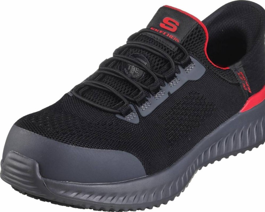 Skechers Men's Hands-Free Slip-On Tilido Fletchit Composite Toe Work Shoes