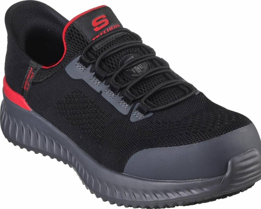 Skechers Men's Hands-Free Slip-On Tilido Fletchit Composite Toe Work Shoes