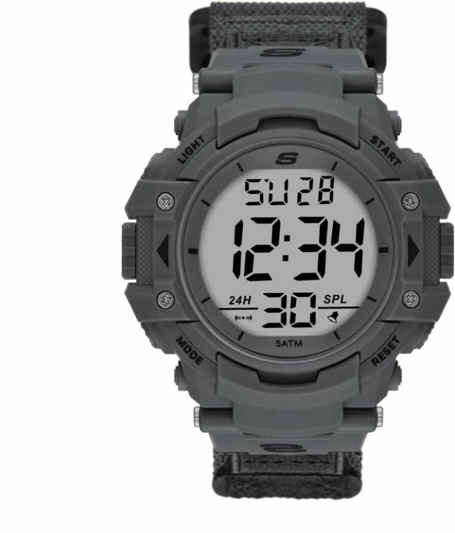 Skechers Men's Digital Sports Watch - Durable Fitness Tracker with LED Display for Running & Training
