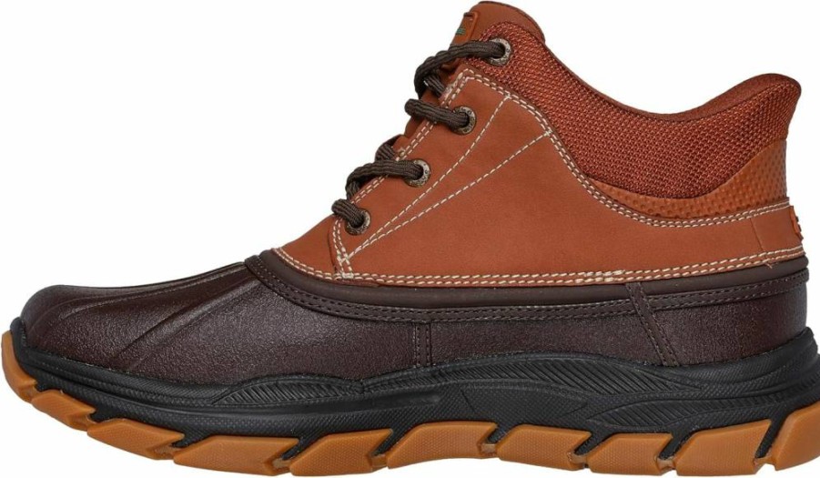 Skechers Men's Waterproof John Deere Swamper Rain Boots for Outdoor Work and Farming