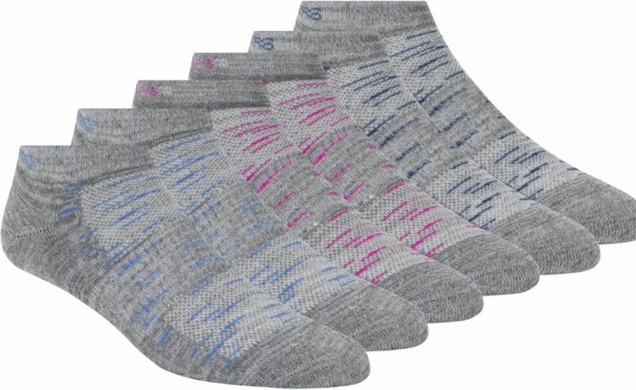 Skechers Women's 6-Pack Low Cut Socks - Comfortable No-Show Athletic Socks for Running & Casual Wear