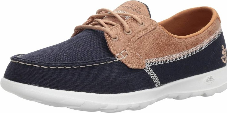 Skechers Women's Gowalk Lite Boat Shoes - Wide Width Comfortable Walking Shoes in Coral