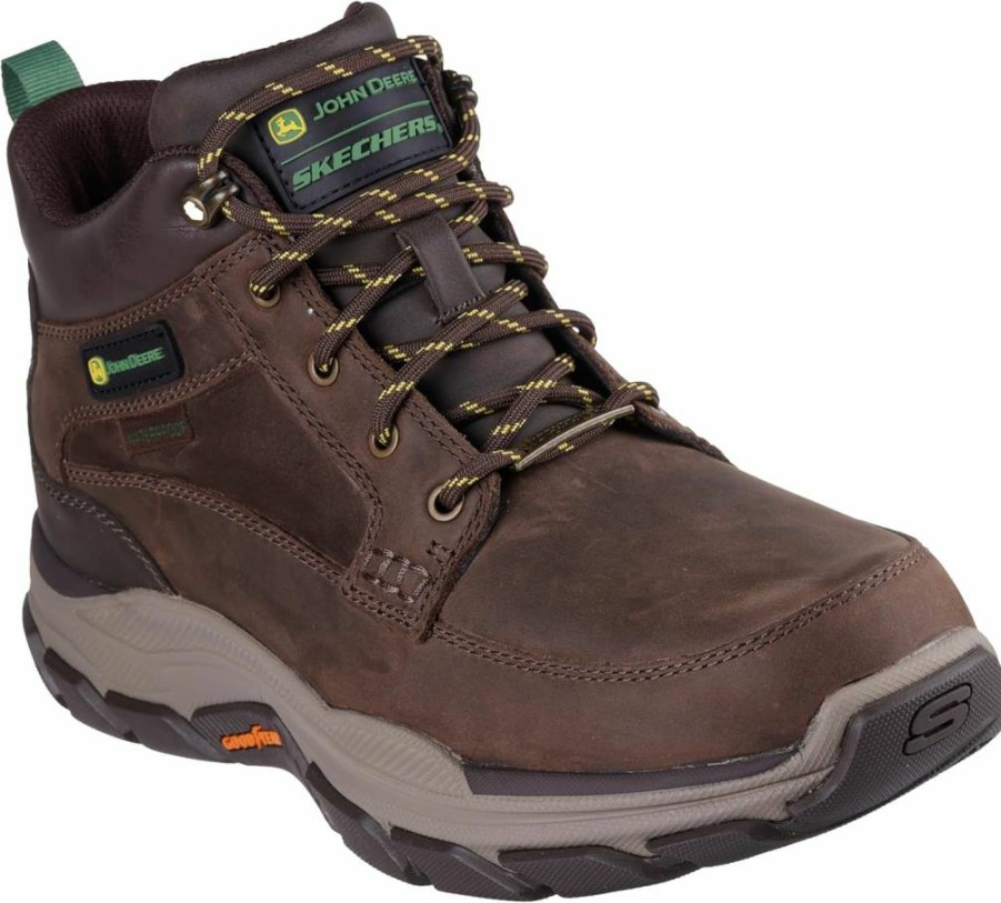 Skechers Men's John Deere Respected Landing Waterproof Work Boot for Hiking and Outdoor Use
