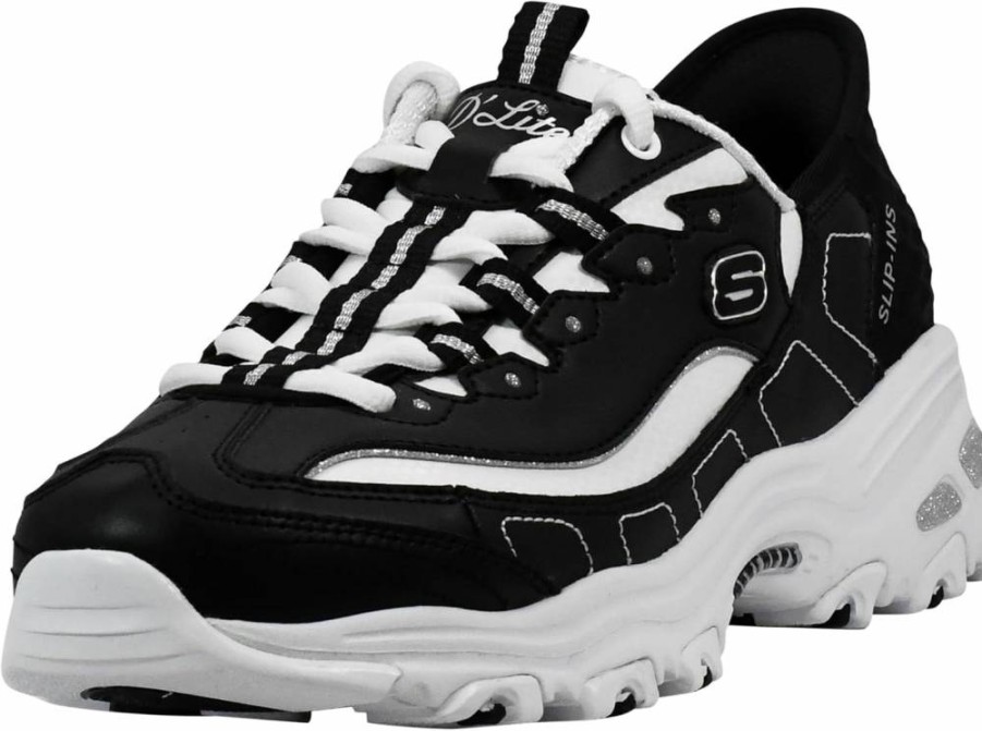 Skechers Women's D'Lites New Scene Hands-Free Slip-On Sneakers - Comfortable Walking Shoes for Women