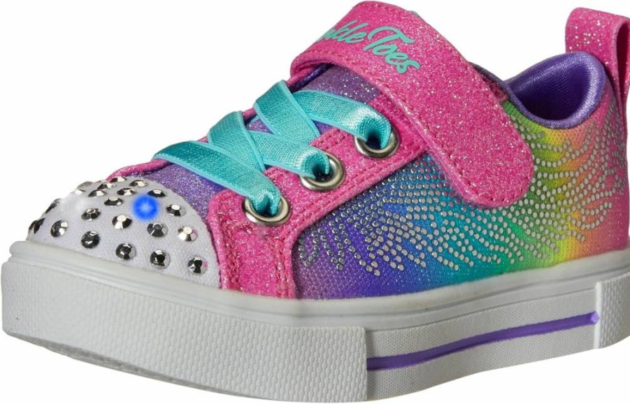 Skechers Girls' Twinkle Sparks Winged Magic Light-Up Sneakers for Kids