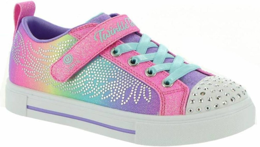 Skechers Girls' Twinkle Sparks Winged Magic Light-Up Sneakers for Kids