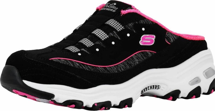 Skechers Women's D'Lites Slip-On Mule Sneaker - Comfortable Sport Shoes for Women