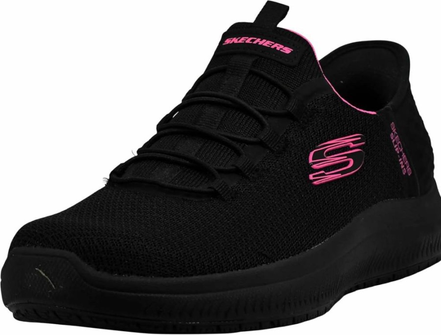 Skechers Women's Slip-Resistant Slip-On Sneakers - Enslee Comfort Walking Shoes for Work
