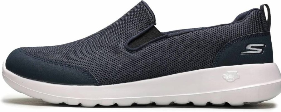 Skechers Men's Go Max Slip-On Walking Shoes - Breathable Athletic Mesh Sneakers with Double Gore Design