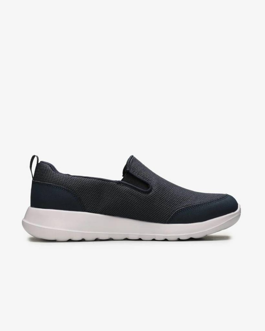 Skechers Men's Go Max Slip-On Walking Shoes - Breathable Athletic Mesh Sneakers with Double Gore Design