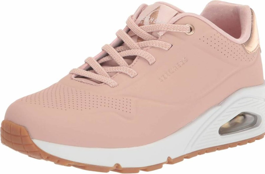 Skechers Women's Uno Shimmer Away Lightweight Comfort Walking Sneakers
