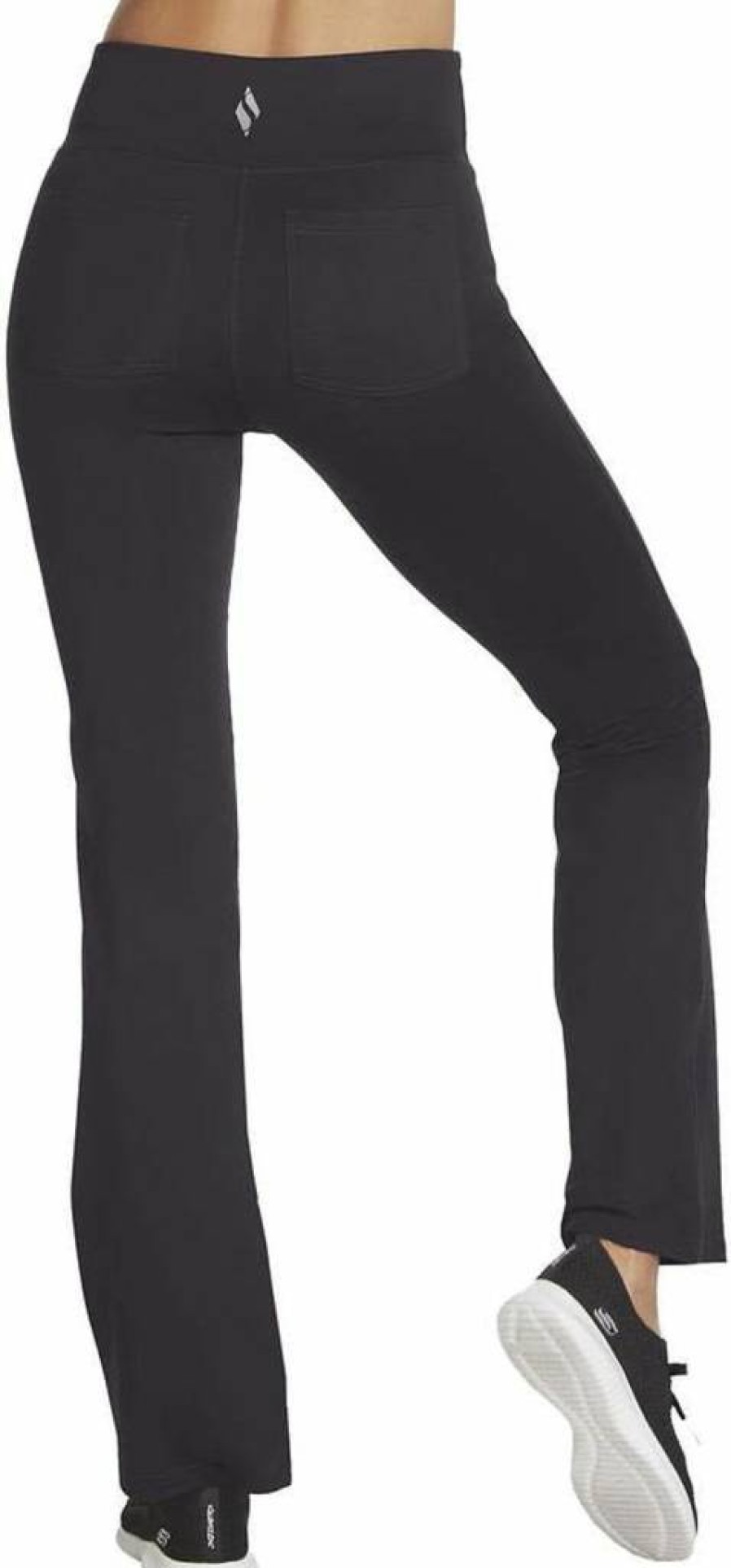 Skechers Women's Go Walk High Waisted Flare Leggings - Comfortable Stretchy Yoga Pants for Walking & Active Wear