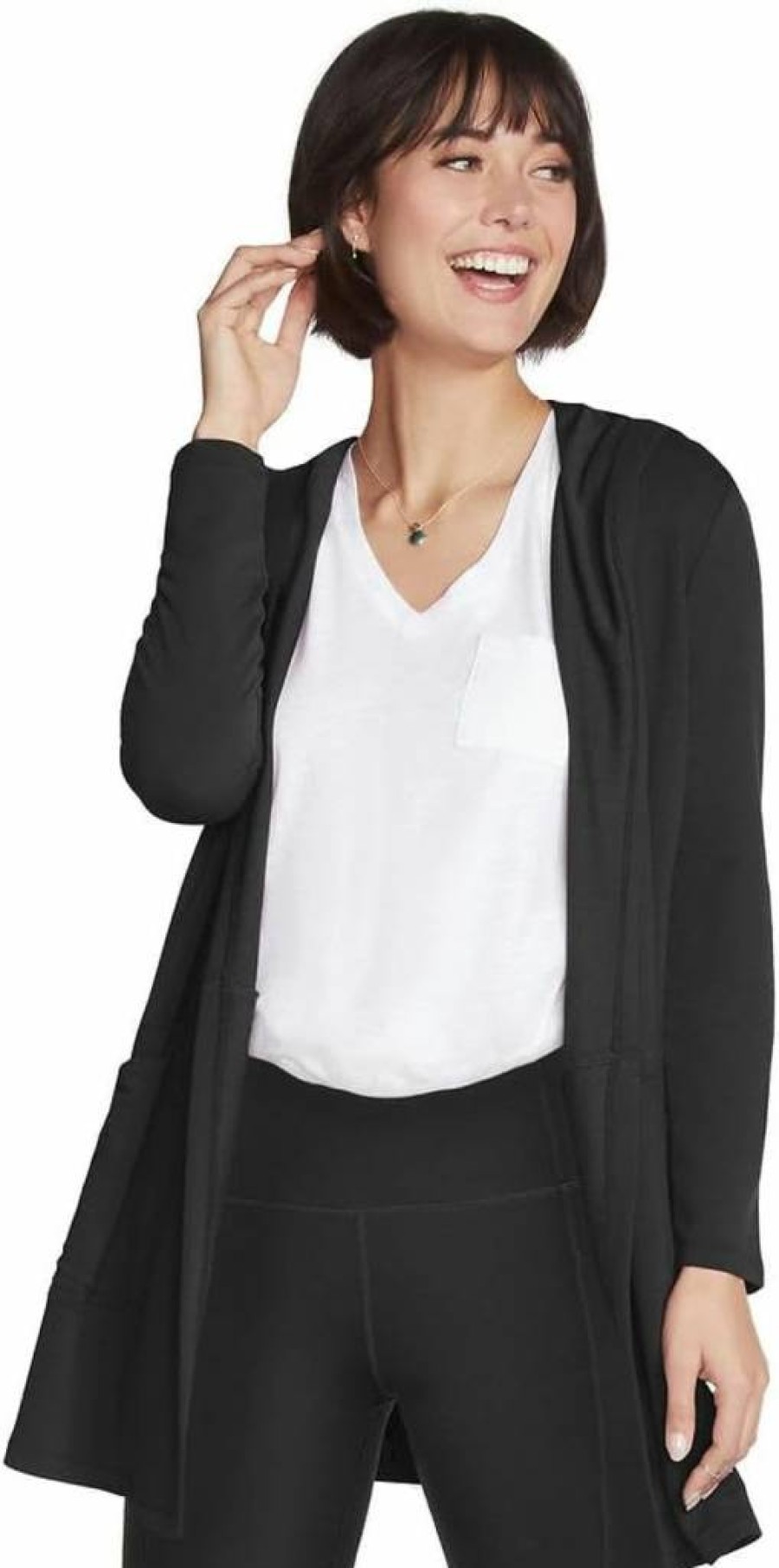 Skechers Women's Restful Hoodigan Cardigan - Cozy Hooded Sweater for Comfort & Style