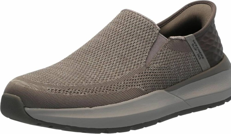 Skechers Men's Neville-Rovelo Slip-On Sneakers - Comfortable Casual Walking Shoes for Men