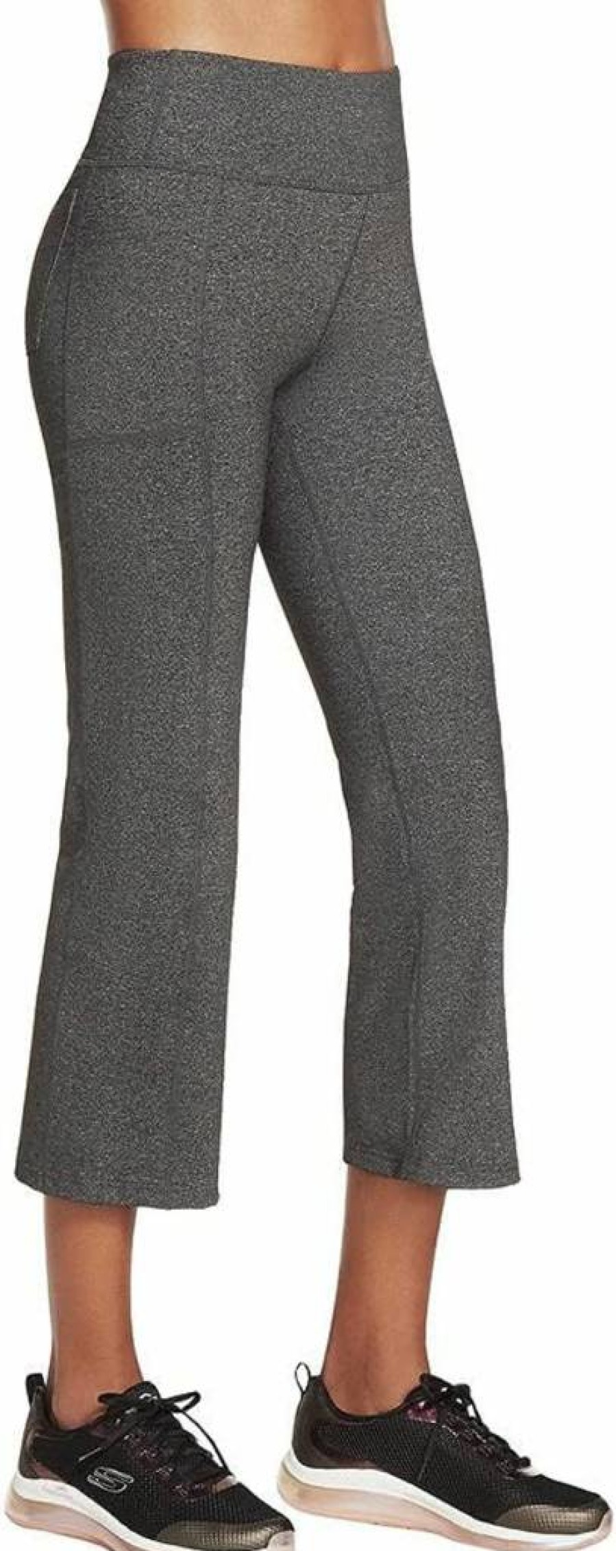 Skechers Women's Go Walk High Waisted Cropped Pants - Comfortable Athletic Walking Trousers