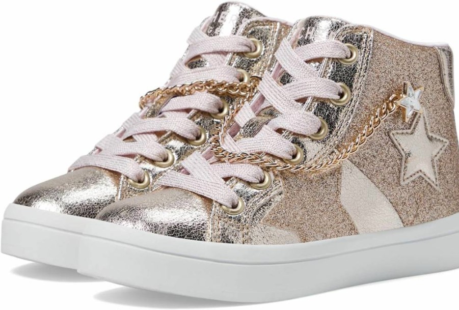 Skechers Girls' Hi Lite Stellar Shine Sneakers - Lightweight Sparkly Athletic Shoes for Kids