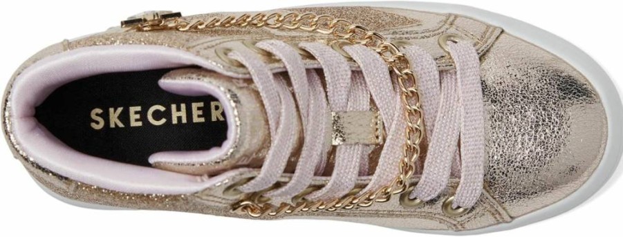 Skechers Girls' Hi Lite Stellar Shine Sneakers - Lightweight Sparkly Athletic Shoes for Kids