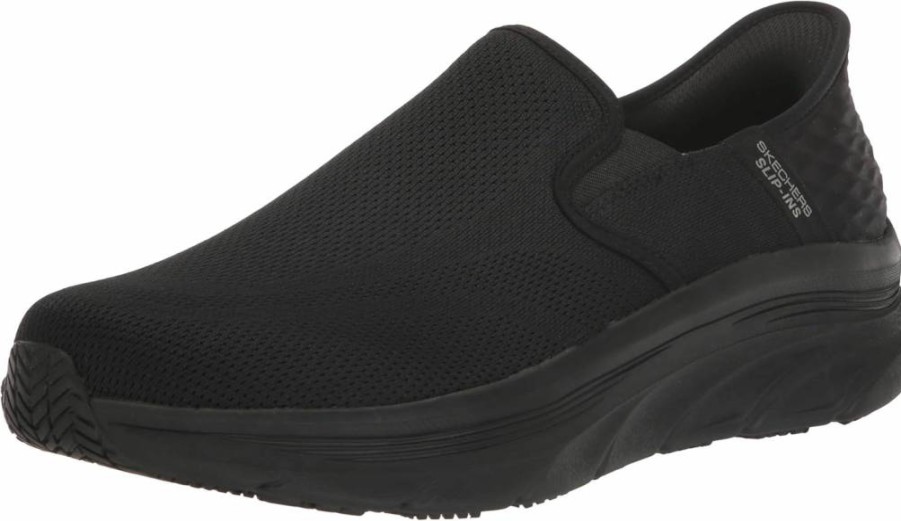 Skechers Men's Hands-Free Slip-On D'Lux Walker Sneakers - Comfortable Slip-In Walking Shoes for Men