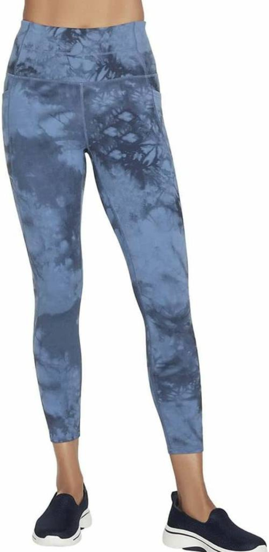 Skechers Women's Go Walk High Waisted 7/8 Leggings - Comfortable Athletic Workout Pants for Walking & Running