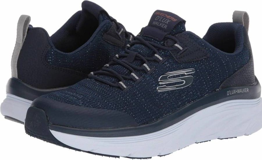 Skechers Men's D'Lux Walker Comfortable Slip-Resistant Oxford Shoes for Walking