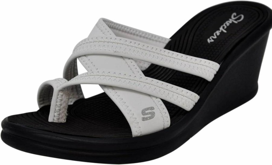 Skechers Women's Beautiful People Rumblers Wedge Sandals - Comfortable & Stylish Summer Footwear