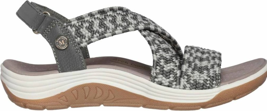Skechers Women's Martha Stewart Reggae Cup Coastal Trail Flat Sandal - Lightweight Comfortable Beach Walking Shoes