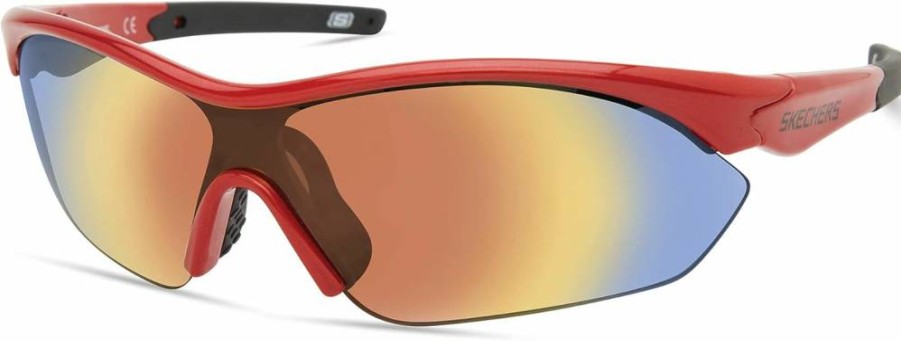 Skechers Boys' Shield Sunglasses Sea9080 - UV Protection Kids' Shades for Active Play