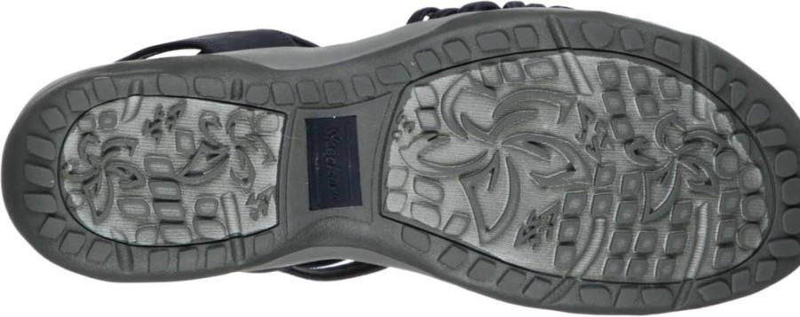 Skechers Women's Reggae Slim Simply Stretch Sandals - Lightweight Comfortable Slip-On Beach Walking Shoes