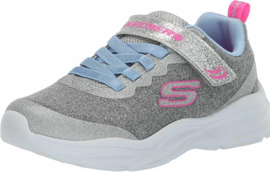 Skechers Girls' Power Jams Sneakers - Lightweight Comfortable Casual Shoes for Kids
