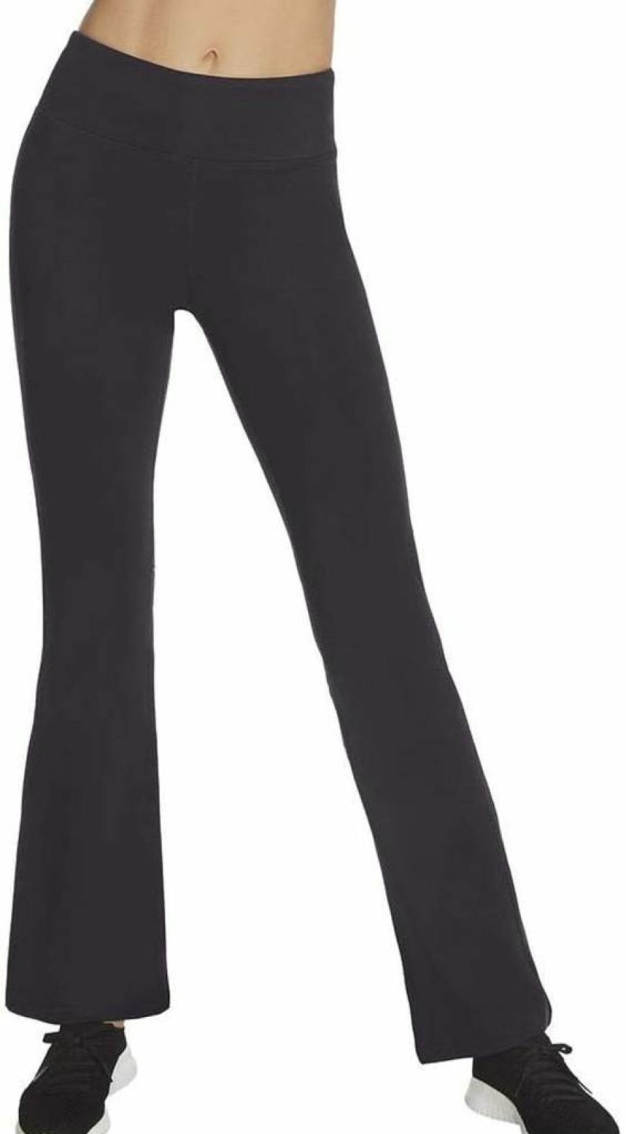 Skechers Women's Go Walk High Waisted Flare Leggings - Comfortable Stretchy Yoga Pants for Walking & Active Wear