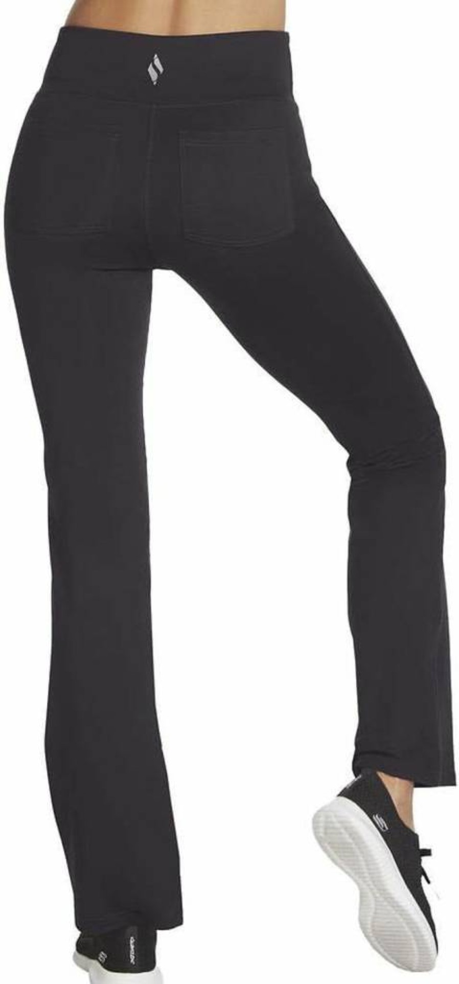Skechers Women's Go Walk High Waisted Flare Leggings - Comfortable Stretchy Yoga Pants for Walking & Active Wear