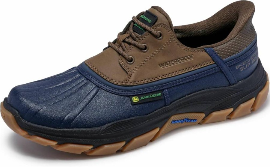 Skechers Men's Respected Tanzier Waterproof Rain Shoes for Outdoor Comfort