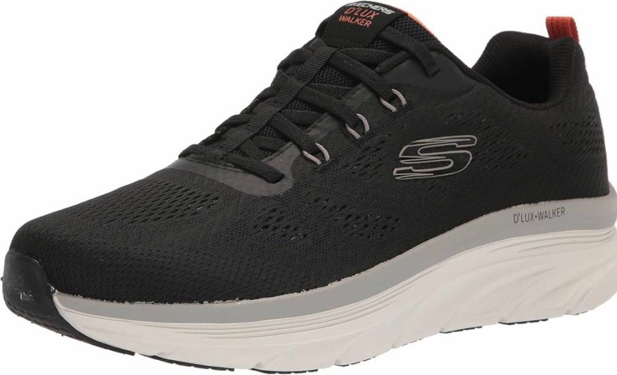 Skechers Men's D'Lux Walker Commuter Sneaker - Relaxed Fit Comfort Walking Shoes for Men