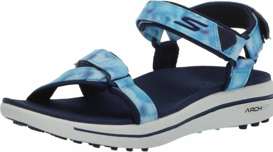 Skechers Women's Arch Fit Spikeless Golf Sandal Sneaker - Comfortable Walking Shoes for Women