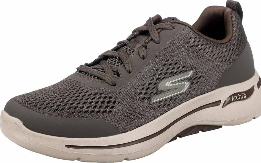 Skechers Men's Go Walk Arch Fit Idyllic Sneaker - Lightweight Walking Shoes with Arch Support for Comfort