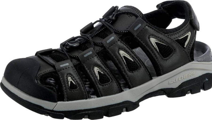 Skechers Men's Tresmen-Garo Open-Toe Water Sandals - Lightweight Quick-Dry Comfort for Beach & Pool